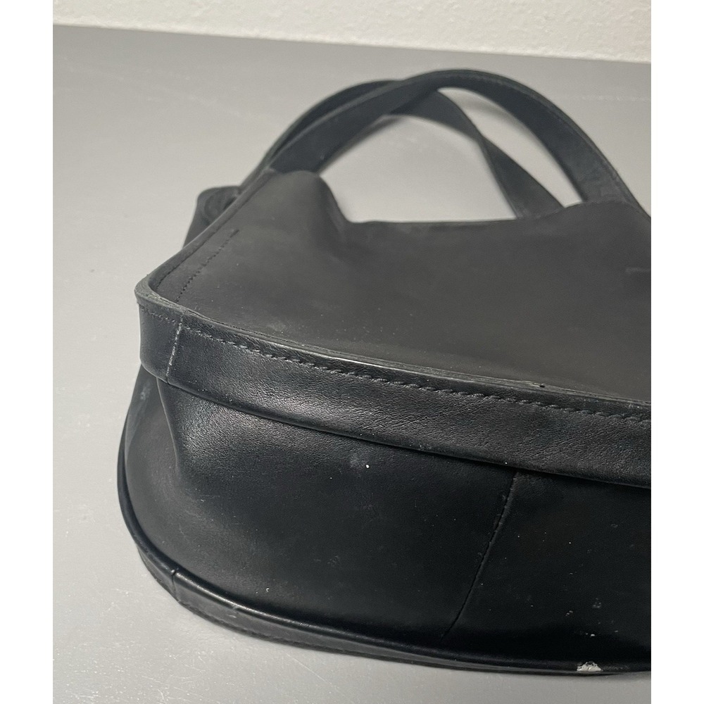 MADEWELL Open Top Black Leather Small Tote Bag - Picture 4 of 13